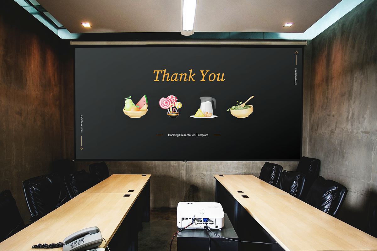 Cooking Google Slides Template, a Presentation Template by Flat Icons (Photo 7 of 7)