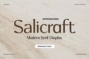 Salicraft, a Serif Font by Gatype (Thumbnail 1 of 10)