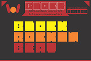 block font, a Font by weknow (Thumbnail 1 of 5)