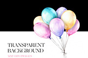 Balloon Clipart, Wedding Balloon PNG, an Object Illustration by BrushstrokeArtGB (Thumbnail 7 of 9)
