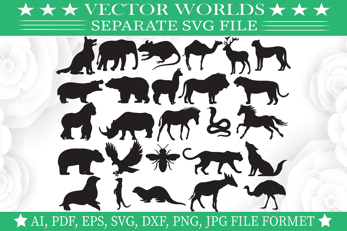 Zoo Animal Svg, Zoo, Animals Svg, an Object Graphic by VectorWorlds (Photo 1 of 3)