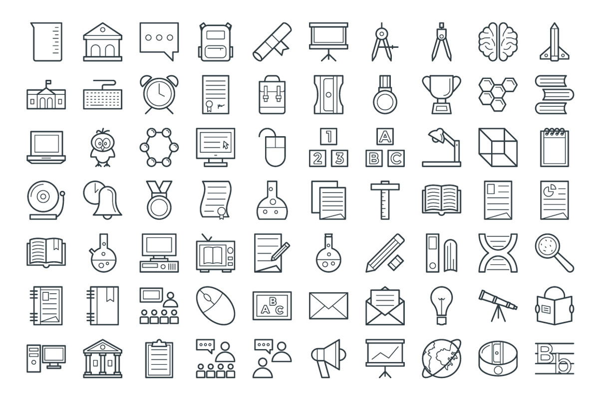 150+ Education Vector Icons, an Outline Icon by Vectors Market (Photo 3 of 4)