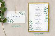 Eucalyptus Wedding Invitation Suite, an Invitation Template by ClementineCreative (Thumbnail 5 of 10)