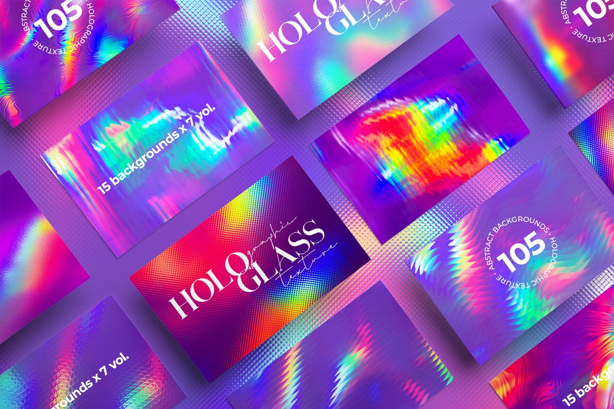 Holographic Glass. Abstract Texture, a Texture Graphic by Julie&Taily (Photo 26 of 27)