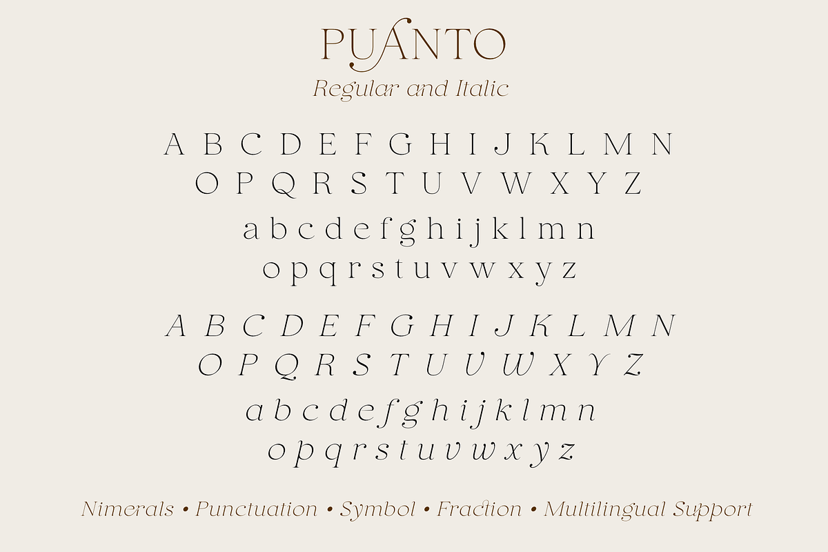 Puanto, a Serif Font by Larin Type Co. (Photo 13 of 15)