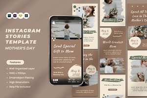 Mother's day-Instagram-stories, a Social Media Template by fashionaddict