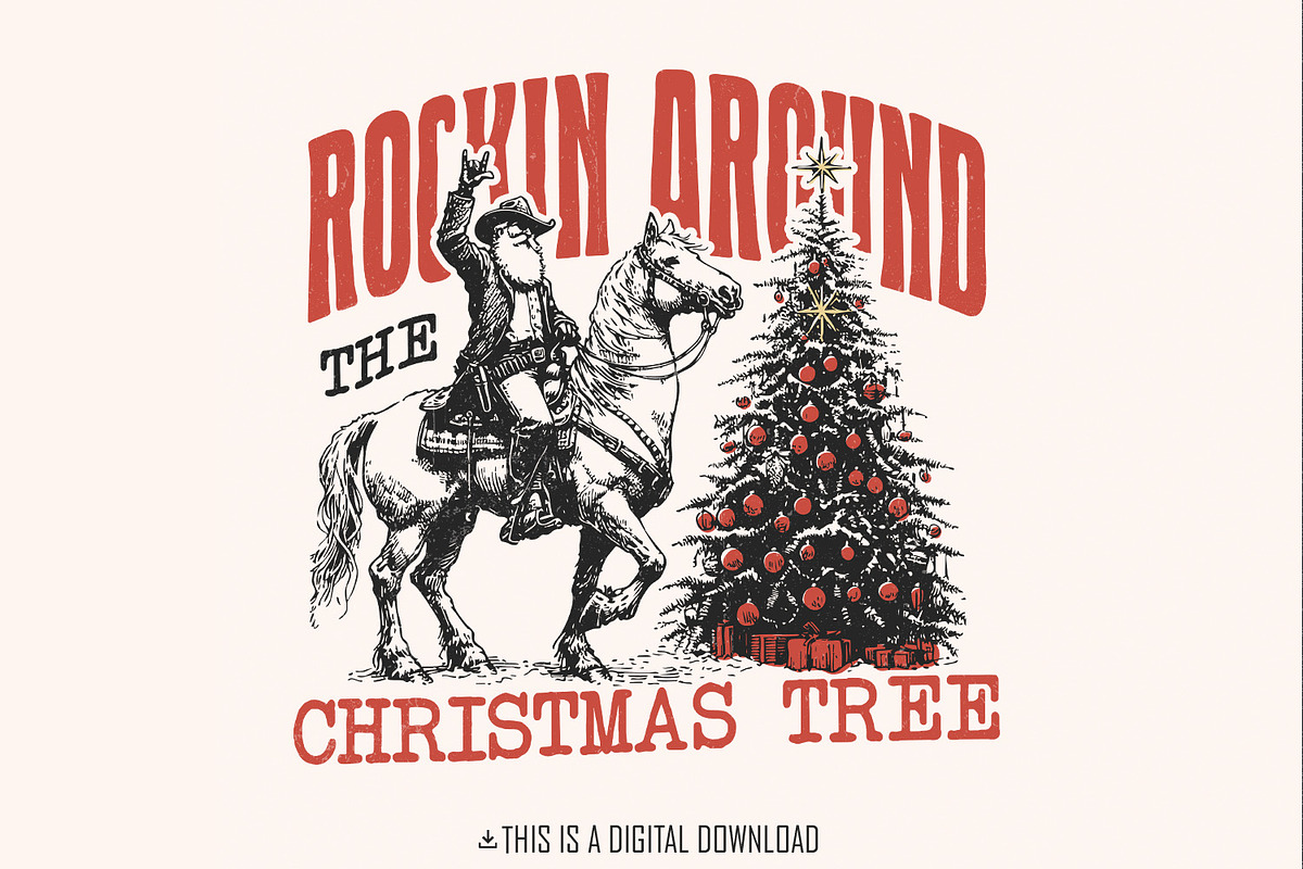 Rockin Around the Christmas Tree, an Illustration by SharpMarketplace (Photo 1 of 9)