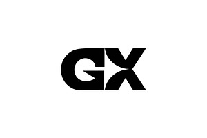 GX initial logo, a Branding & Logo Template by ZHR Creative