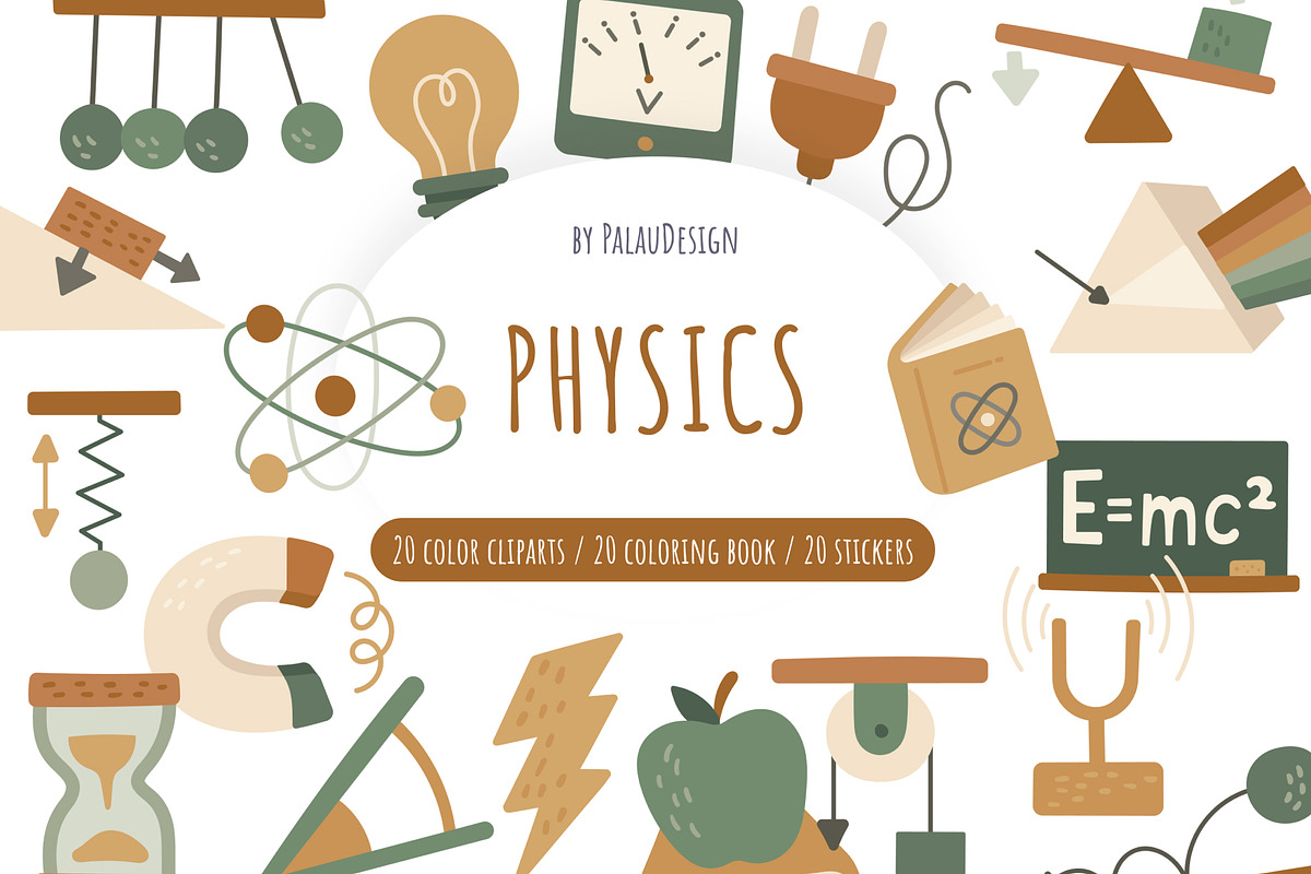 Physics Education Scandinavian Pack, an Education Illustration by Palau (Photo 1 of 10)