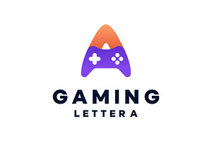 Letter A Joystick Colorful Logo, a Branding & Logo Template by ika trisiana