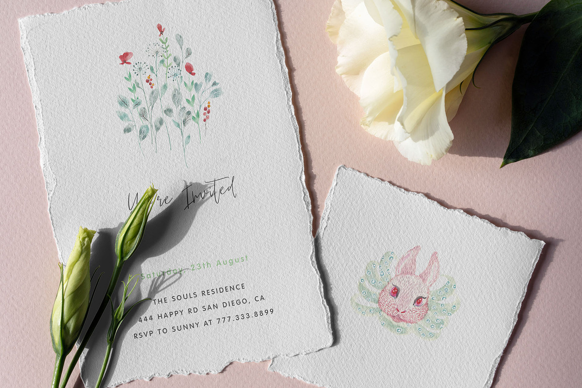 Happy Easter Spring Watercolor Set, an Animal Illustration by Flo Sacred Art (Photo 9 of 9)