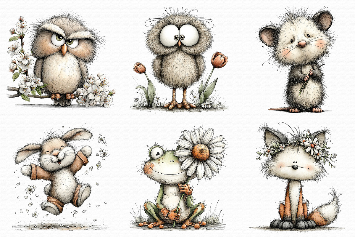Whimsical Spring Woodland Animals, an Illustration by Libby Wishes (Photo 8 of 8)