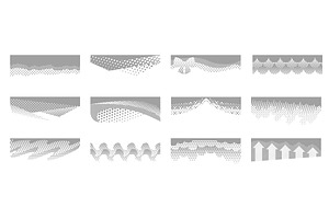 Halftone covers. Document header, an Object Illustration by winwin.art
