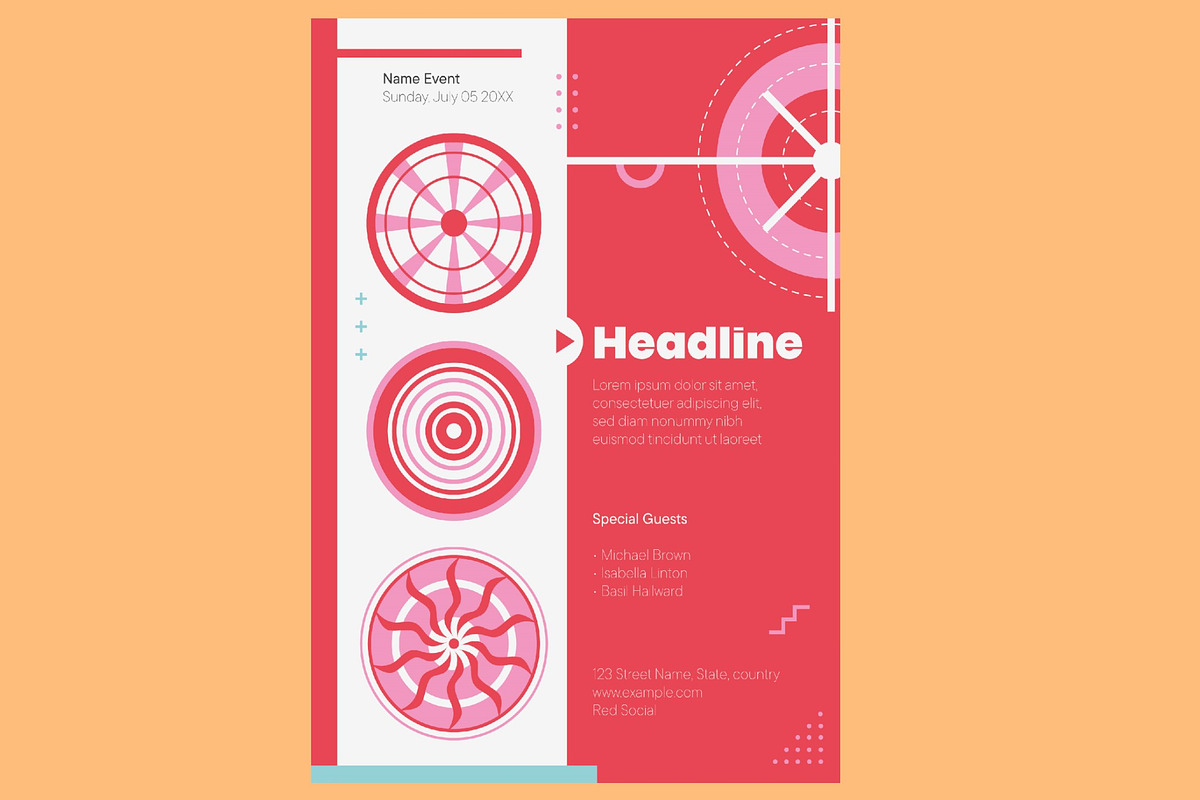 Modern Geometric Event Flyer, a Templates & Theme by studiogstock (Photo 3 of 3)