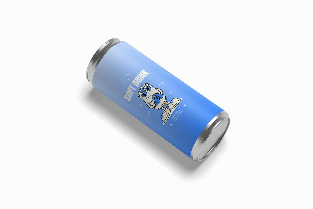 Soda Can Mockup, a Cups & Container Mockup by suciamairastd (Photo 4 of 6)