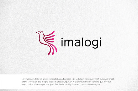 "imalogi" | Beautiful Bird Logo