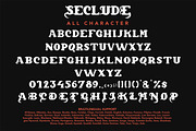 Seclude - Blackletter Font, a Handwritten Font by Arendxstudio (Thumbnail 8 of 9)