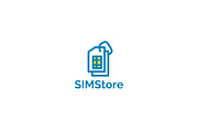 SIM Card Store Logo, a Branding & Logo Template by Sahade Studio (Thumbnail 1 of 3)