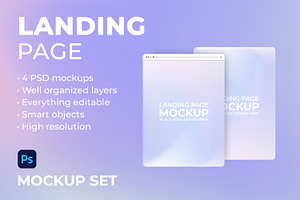 Landing page mockup