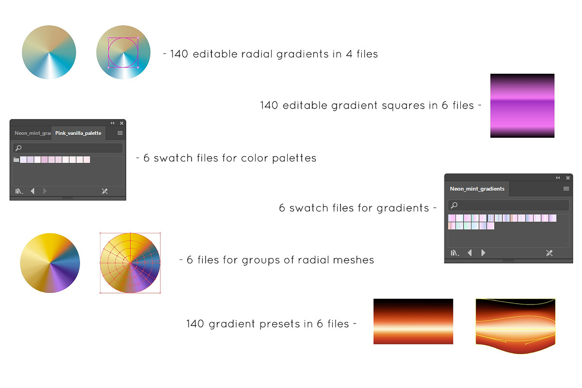 140 gradients and more - vanilla, a Gradient Add-On by Big Bundles Shop (Photo 2 of 5)