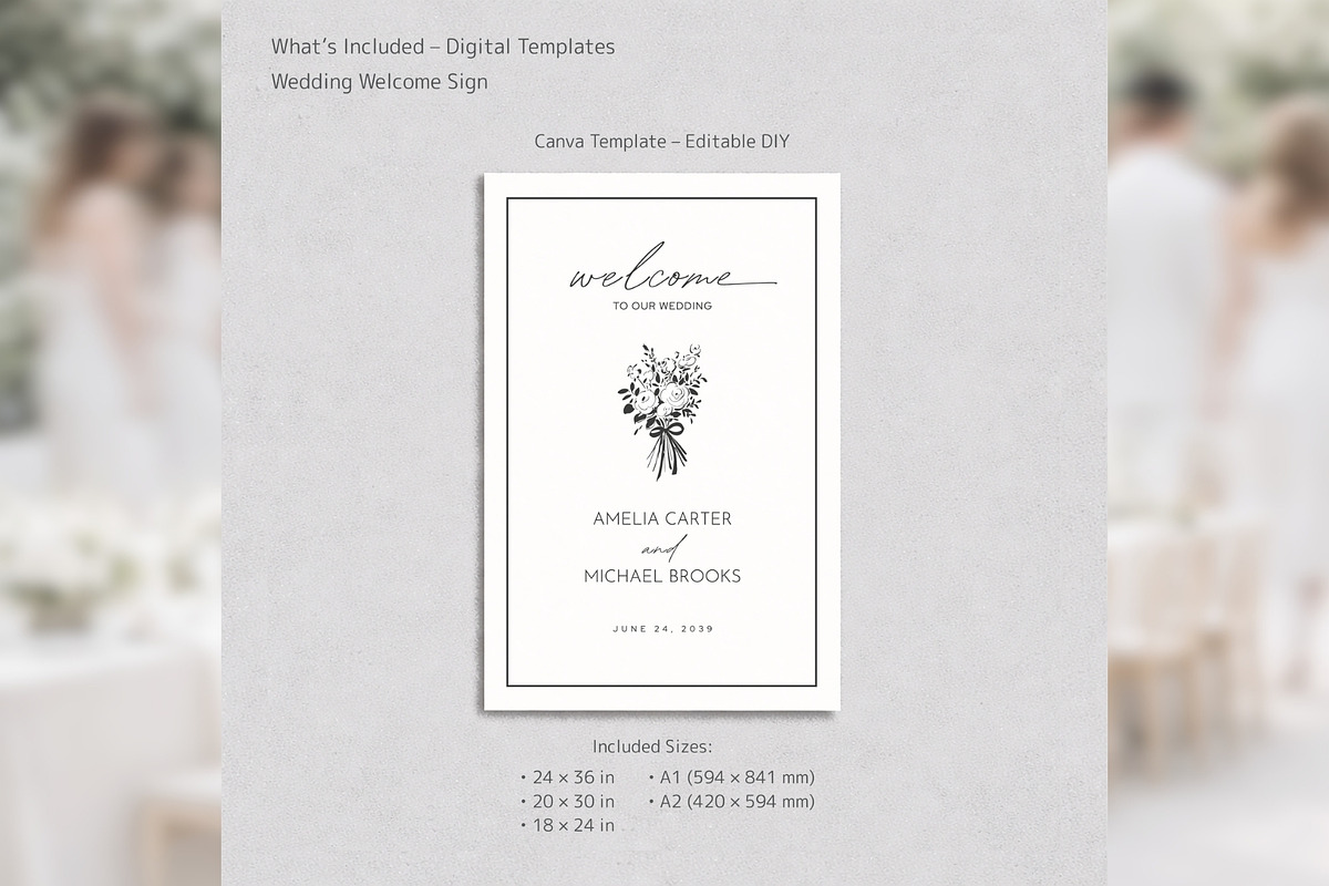Modern Elegant Welcome Canva bd009, a Poster Template by TyphoonStudio (Photo 2 of 10)
