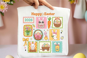 Happy Easter Png, Cute Bunny Easter, an Illustration by Libby Wishes