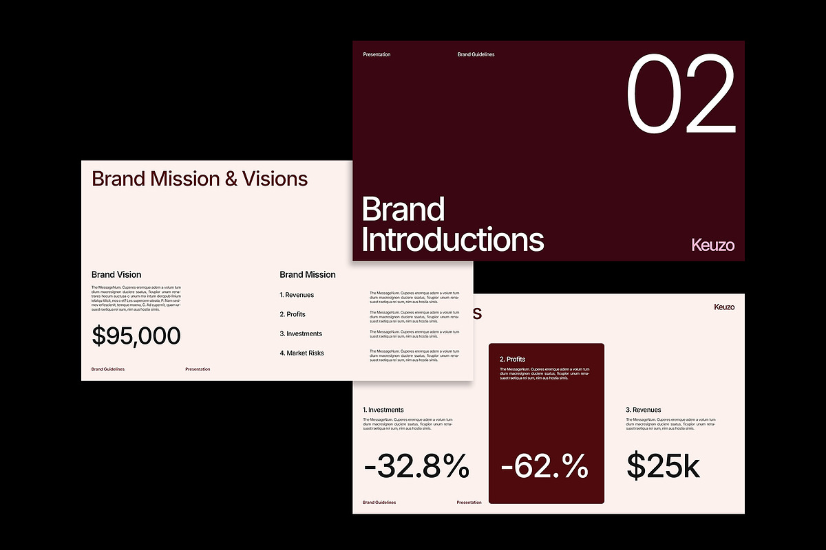Keuzo - Brand Guideline Presentation, a Branding & Logo Template by Devators (Photo 2 of 7)