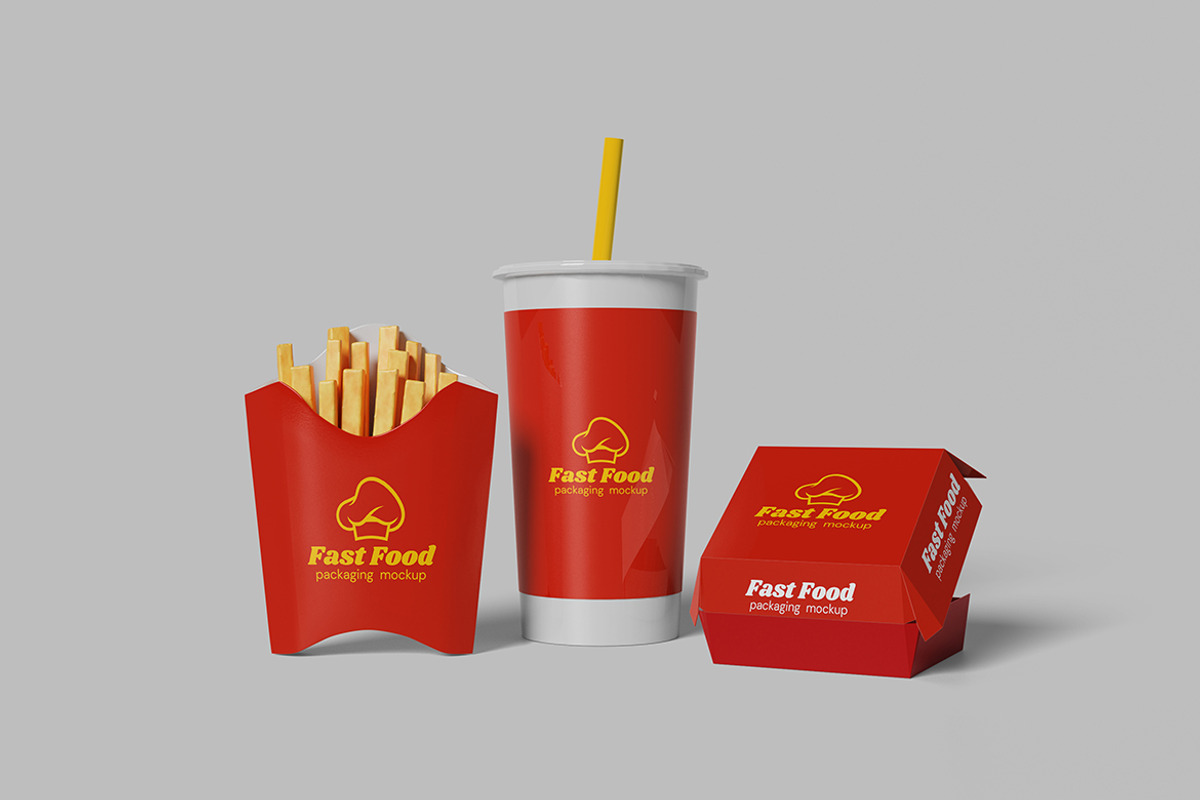 Fast Food Packaging Mockup, a Packaging Mockup by My Code Std (Photo 4 of 6)