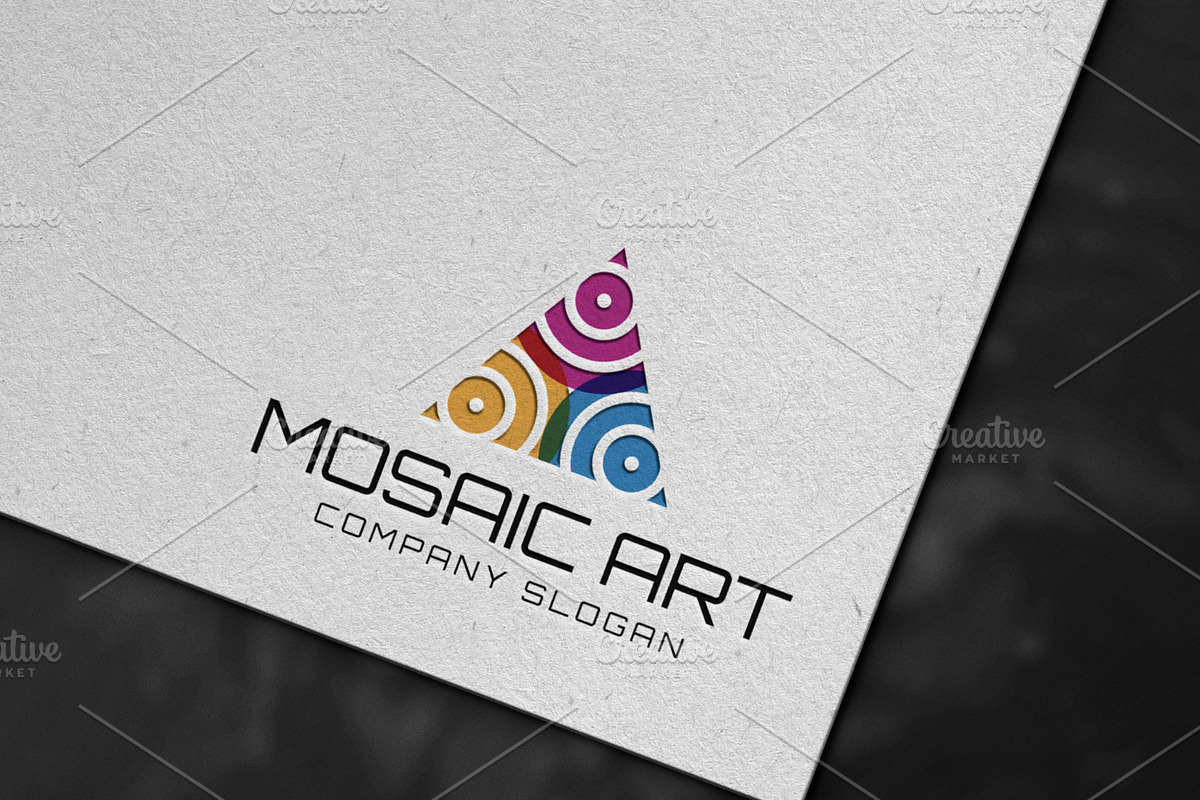 Mosaic Art Logo Template, a Branding & Logo Template by Pentaclay (Photo 3 of 4)