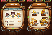 Steampunk GUI for Mobile Game, an Illustration by wowu (Thumbnail 3 of 9)