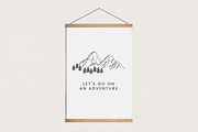Forest Mountain Vector Illustrations, an Illustration by Emma Webb Studio (Thumbnail 6 of 9)