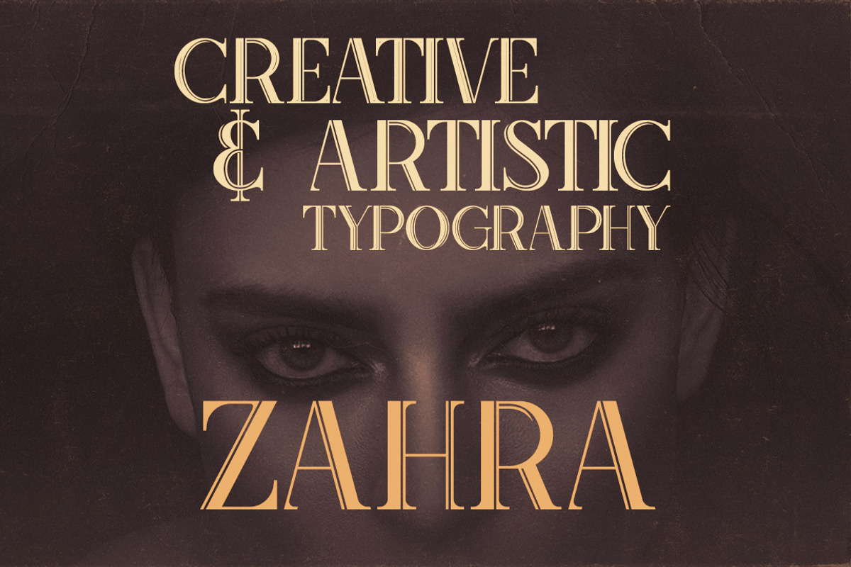 Zahra Typeface preview 4