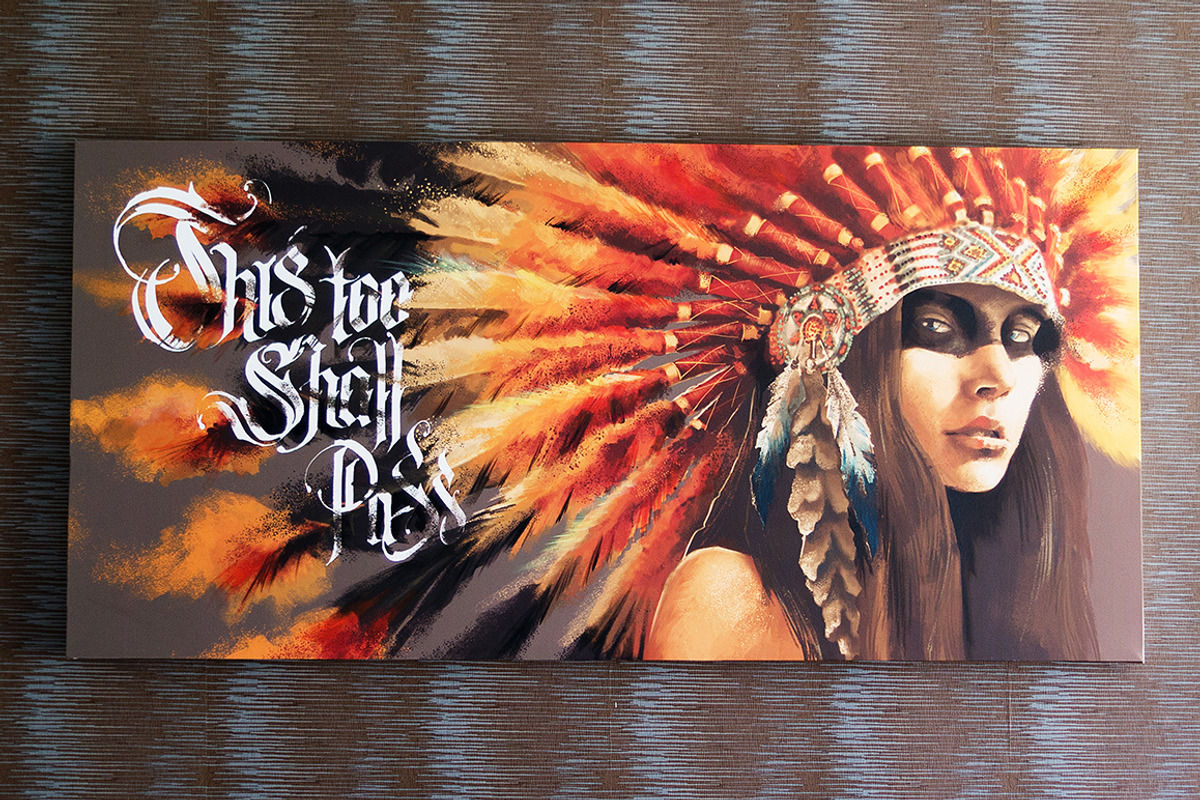 Indian woman in headdress, a Person Illustration by Infinity Creativity (Photo 3 of 3)