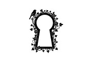 Floral Keyhole Frame SVG Bundle, an Illustration by Designs_River (Thumbnail 30 of 31)