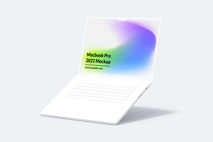 Macbook 2021 Clay Mockup