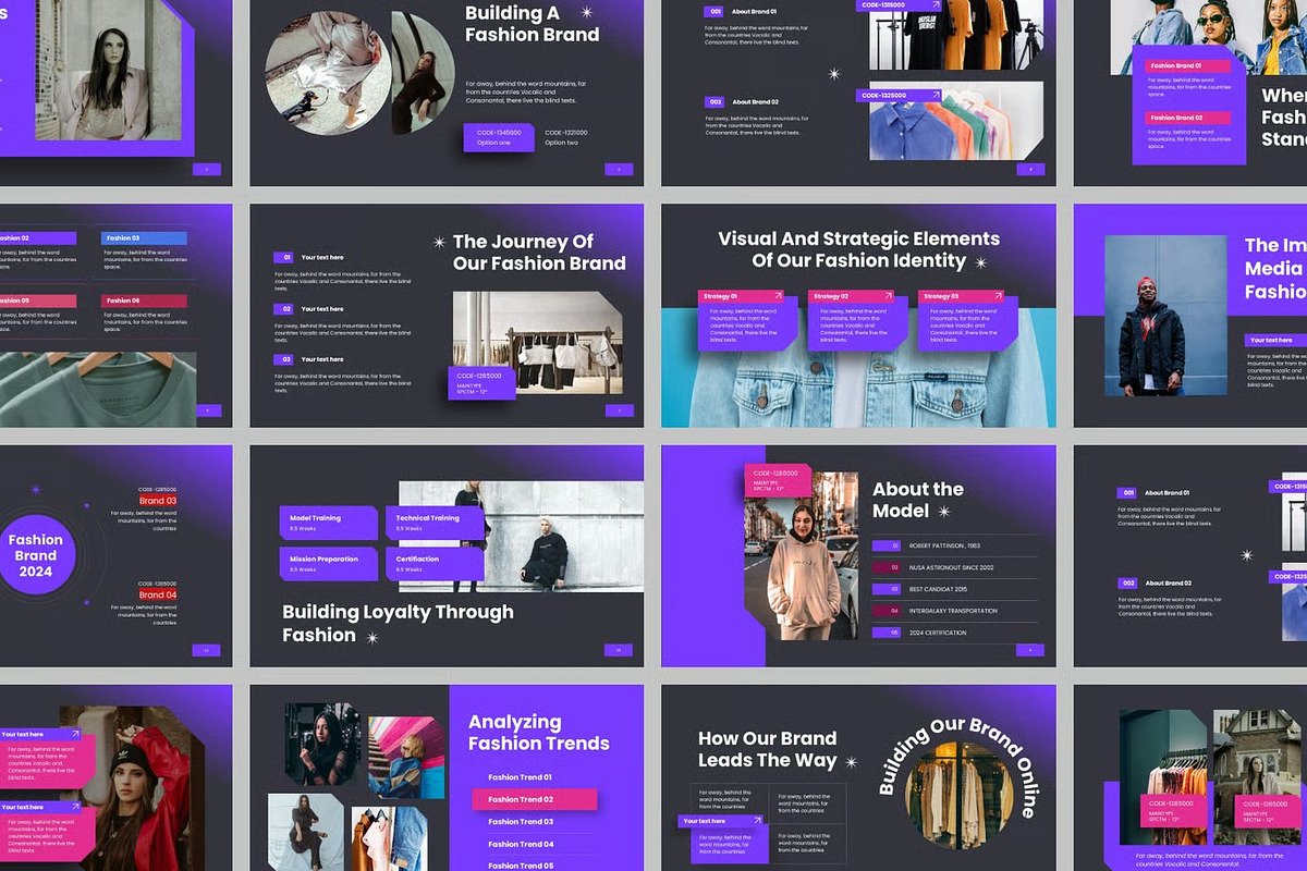 Fashion Brand Powerpoint Templates, a Presentation Template by Fit-tee (Photo 2 of 2)
