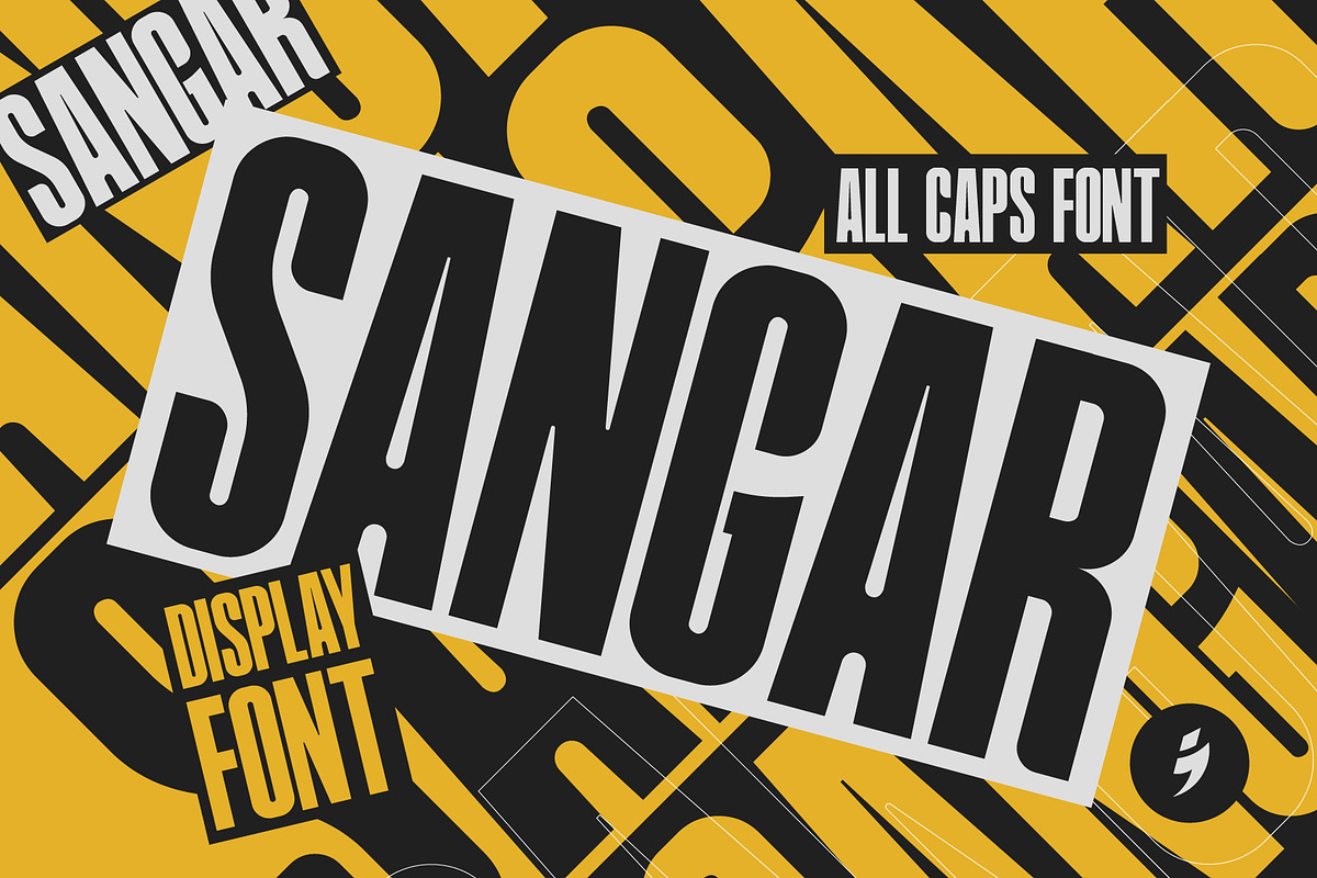 SANGAR - SPORT FONT DISPLAY, a Sans Serif Font by Samtiv Studio (Photo 1 of 4)