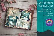 Junk Journal Pages Canva Mock Up, a Marketing Template by Rainbow Makery Design (Thumbnail 1 of 3)