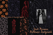 Dark Romance Halloween Backgrounds, a Background Graphic by Lidberia (Thumbnail 1 of 12)