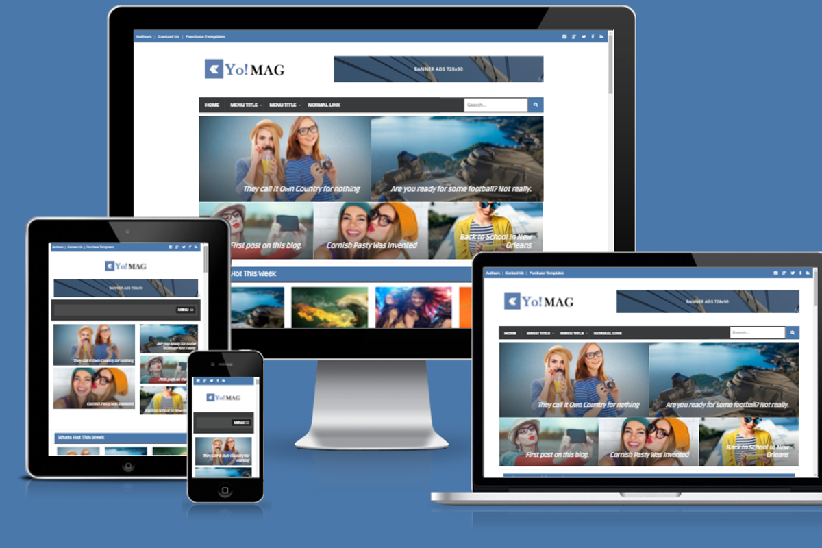 Yo Mag Magazine blogger template, a Websites & App Template by Yo..! Templates (Photo 2 of 3)