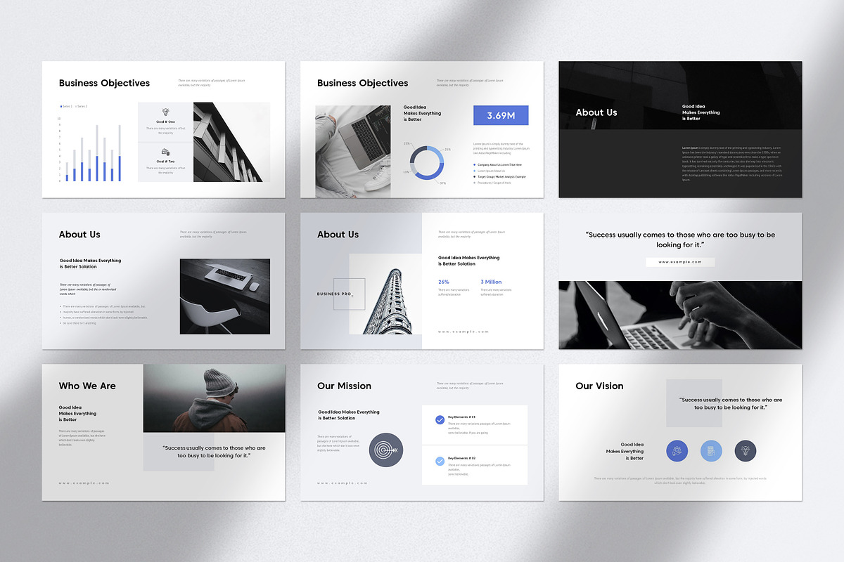 Business Plan PowerPoint Template, a Presentation Template by GoldenPixelStudio (Photo 11 of 29)