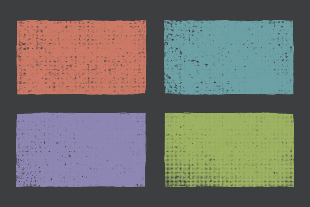 12 Grunge Halftone Textures, a Texture Graphic by rwgusev (Photo 3 of 7)
