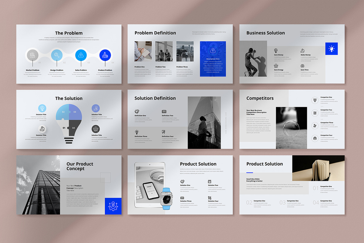 Minimal Business Google Slides, a Presentation Template by GenerousArt (Photo 4 of 18)