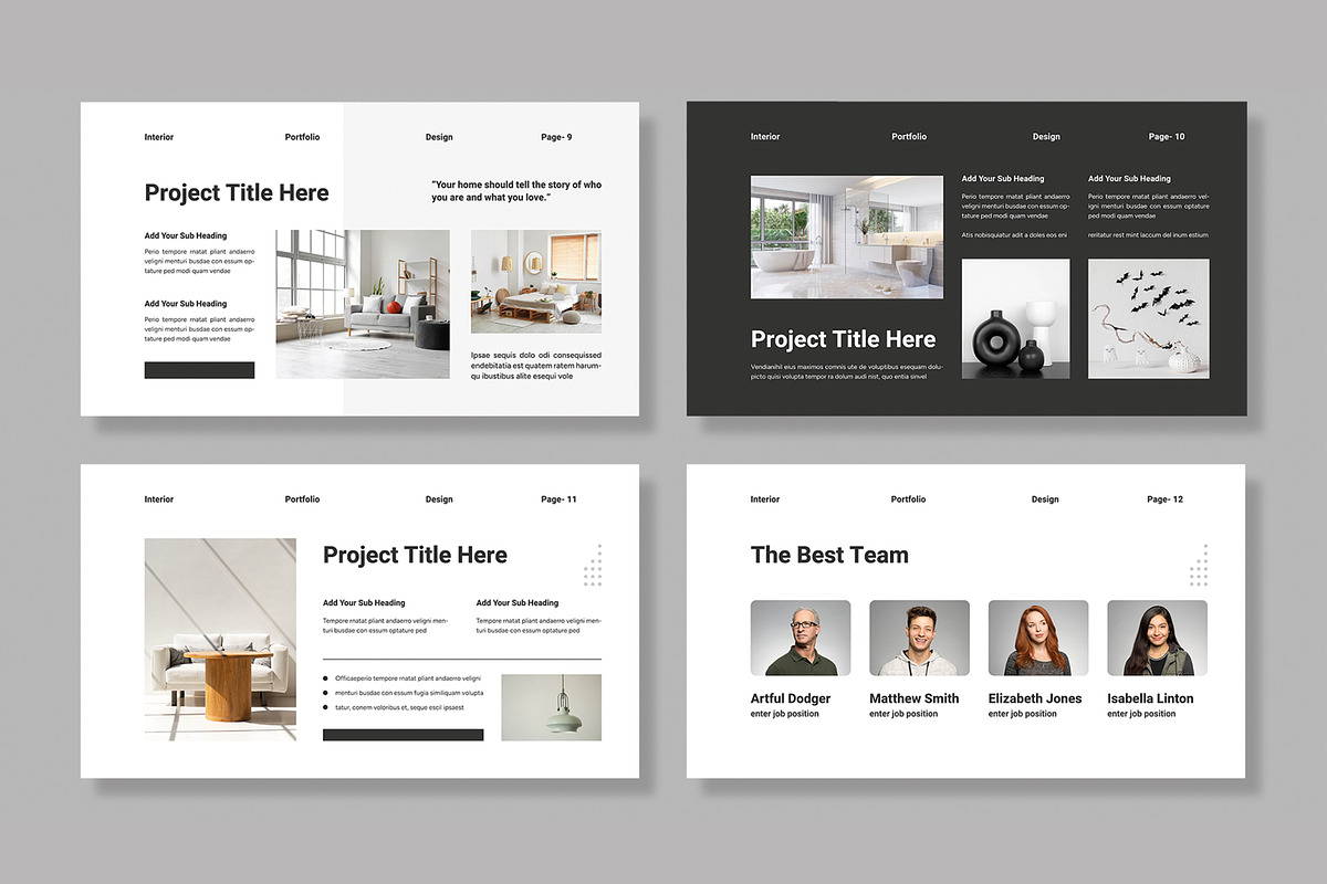 Interior Portfolio Presentation, a Presentation Template by MightyDesign (Photo 4 of 8)