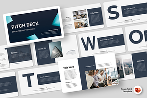 Pitch Deck - PowerPoint Template, a Presentation Template by QR Design Studio
