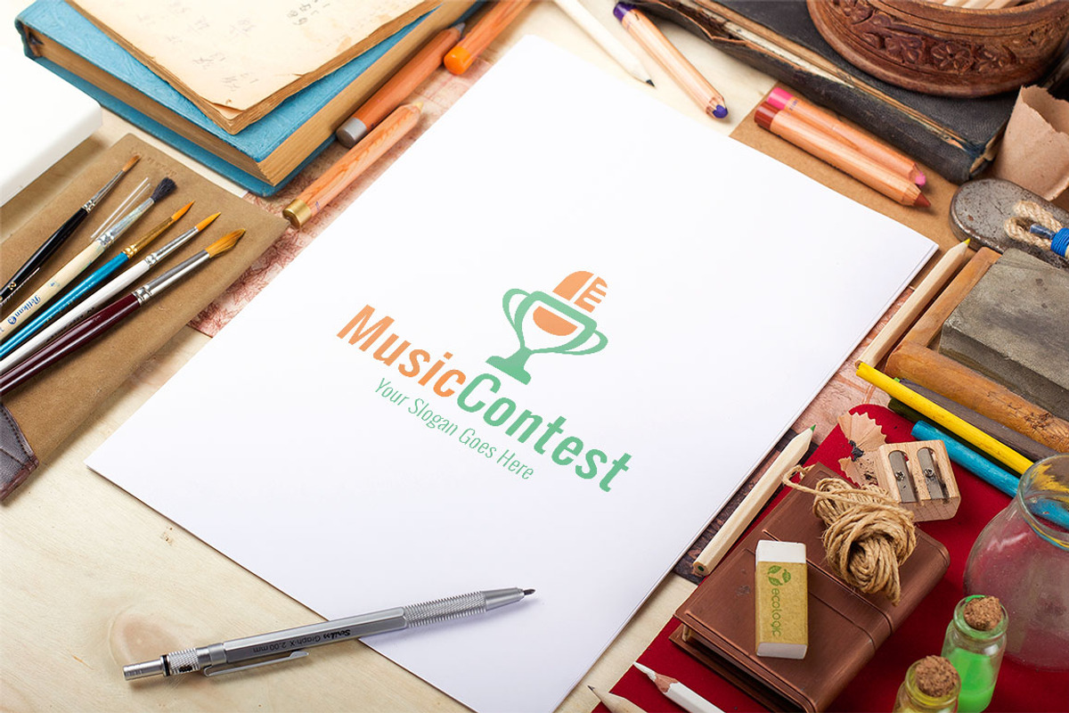 Music Contest Logo, a Branding & Logo Template by Dotnpix (Photo 2 of 5)