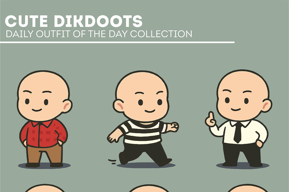 Cute Dikdoots – Chibi Character, a Person Illustration by Dikdoots (Photo 4 of 4)
