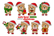 cute bear celebrate christmas, an Animal Illustration by MEDZ (Thumbnail 2 of 2)