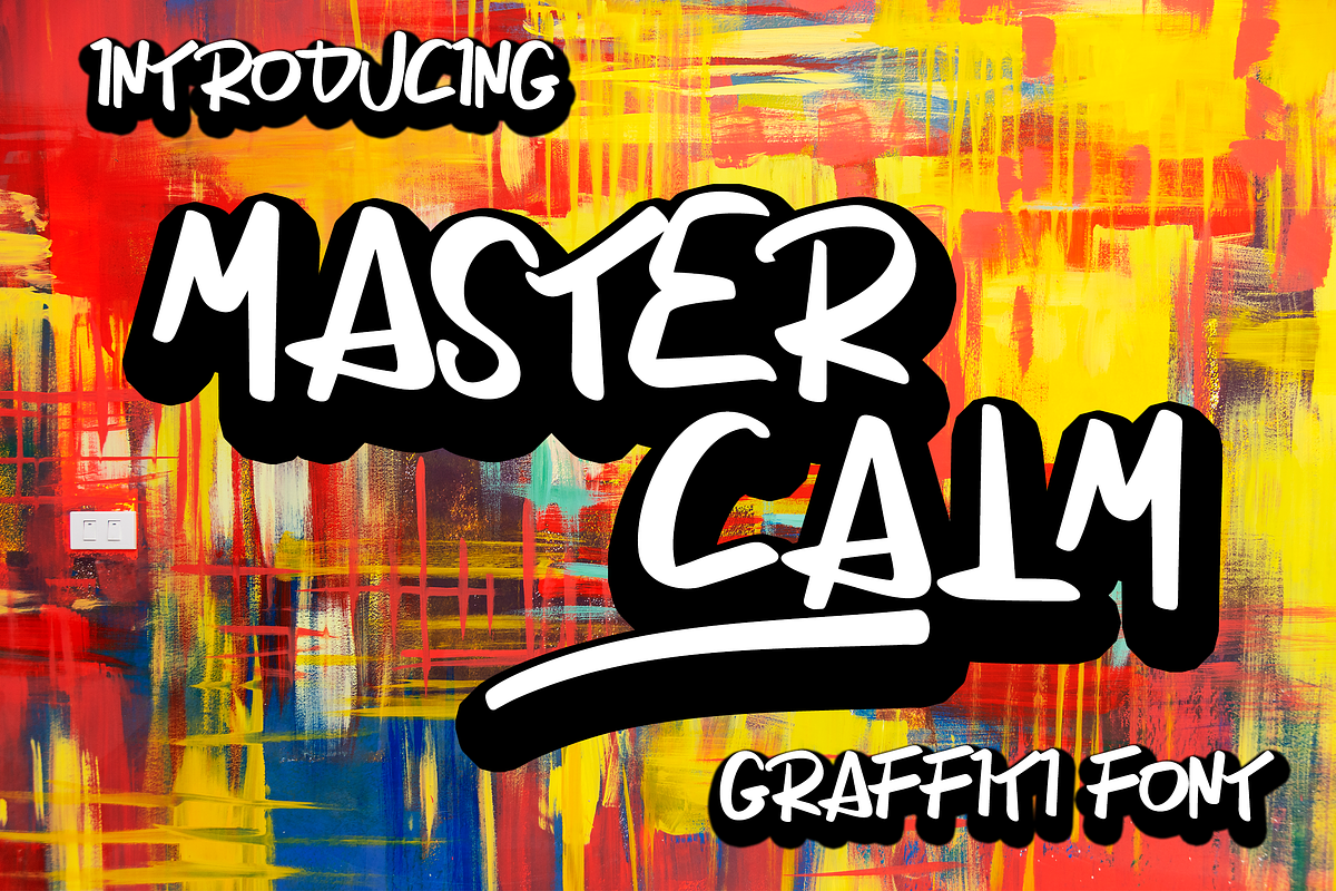 Master Calm | Stylish Graffiti Font, a Script Font by Tigadestd Type (Photo 1 of 6)