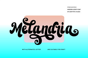 Melandria Script Font